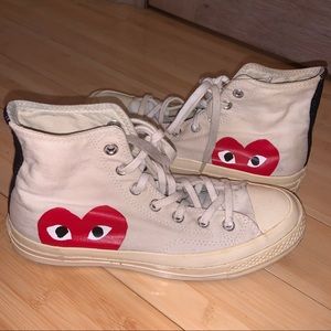 Comme des Garcons High-Top Canvas Sneakers